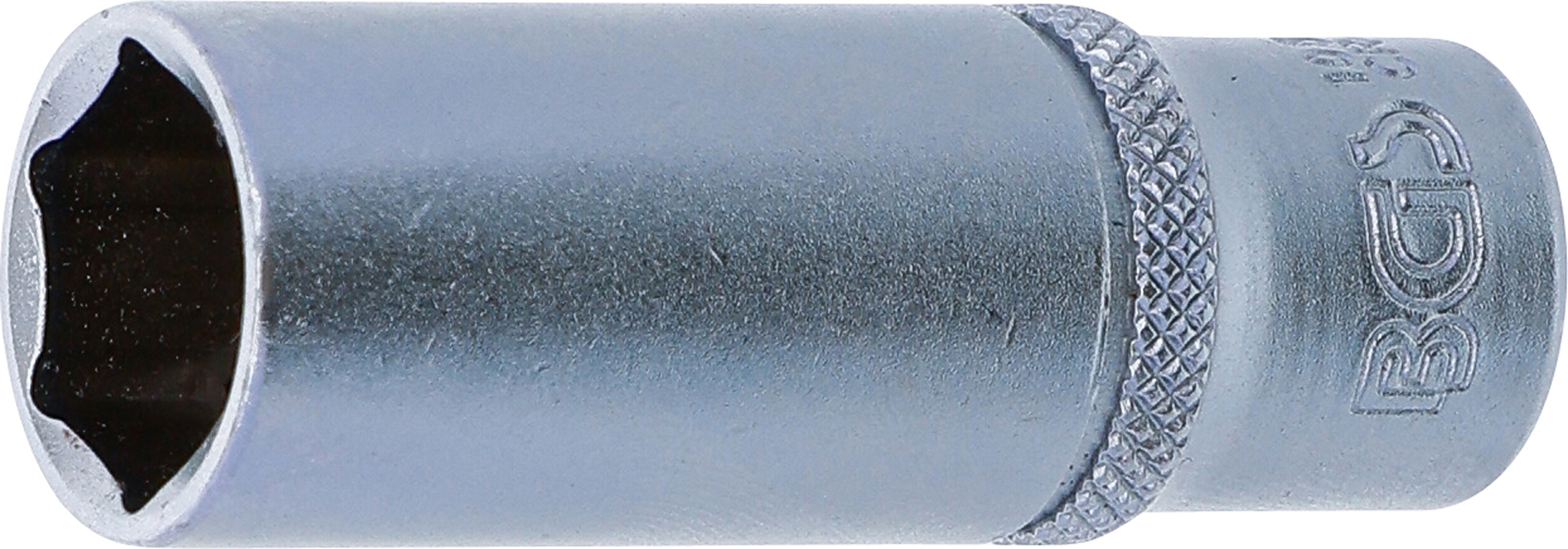 BGS Steckschlüssel-Einsatz Sechskant, tief | Antrieb Innenvierkant 6,3 mm (1/4") | SW 13 mm