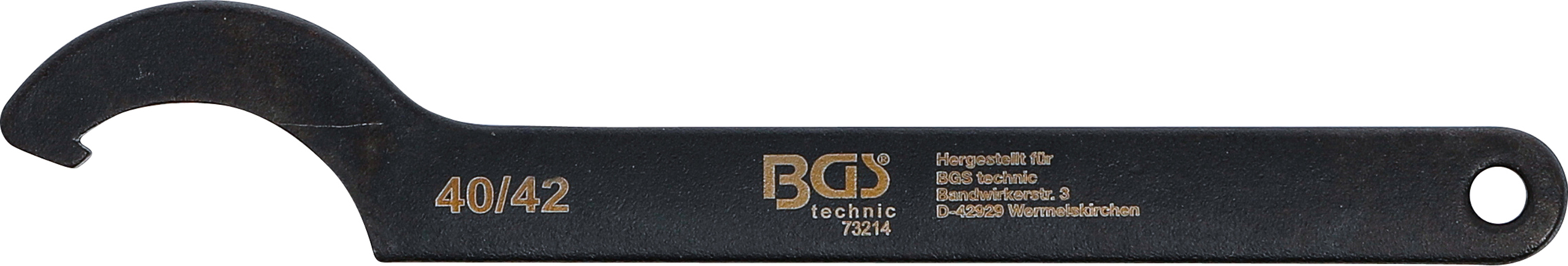 BGS Hakenschlüssel mit Nase | 40 - 42 mm BGS Hakenschlüssel mit Nase | 40 - 42 mm