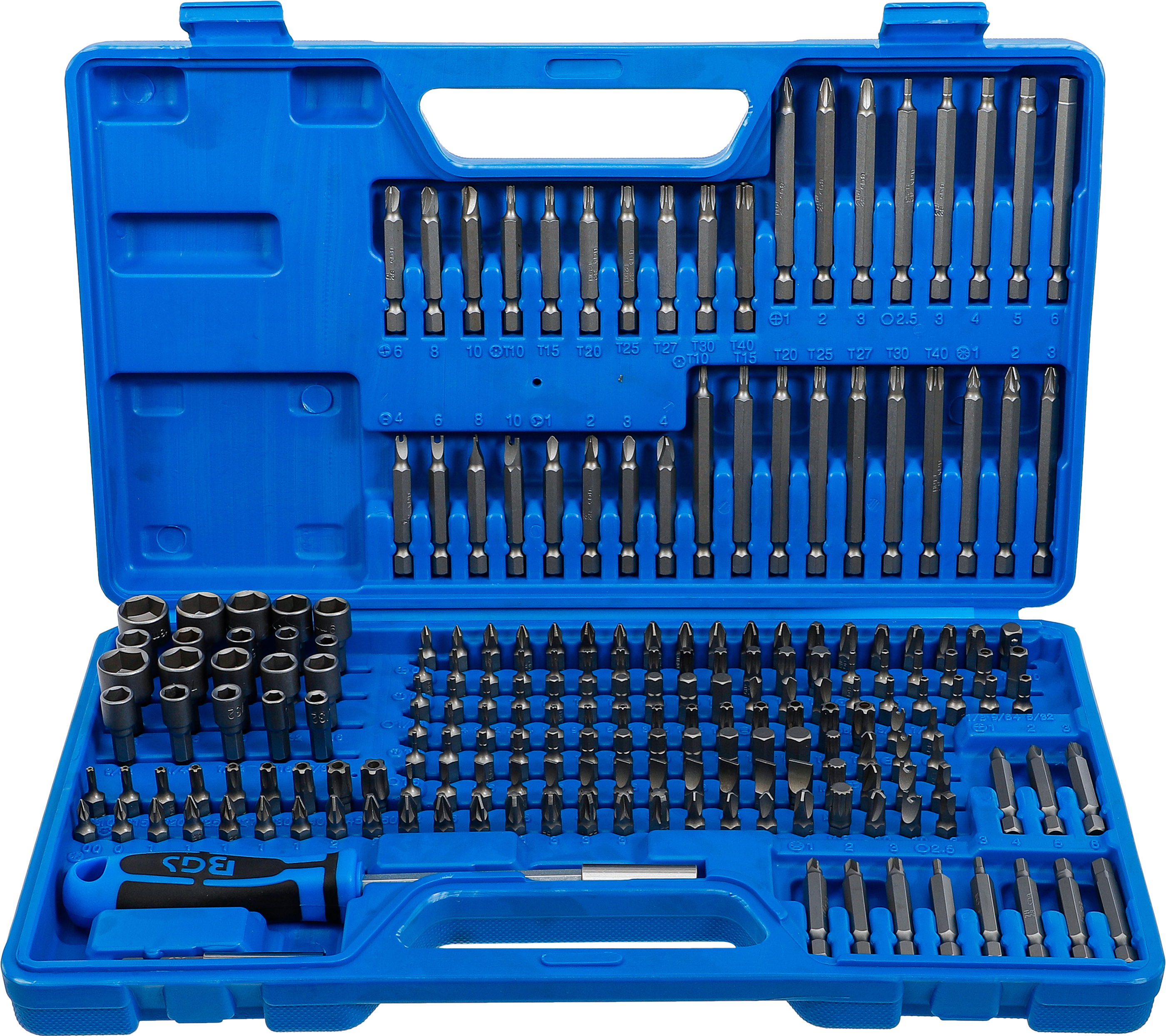 BGS Universal-/Sicherheits-Bit-Satz | Antrieb Außensechskant 6,3 mm (1/4") | 208-tlg.