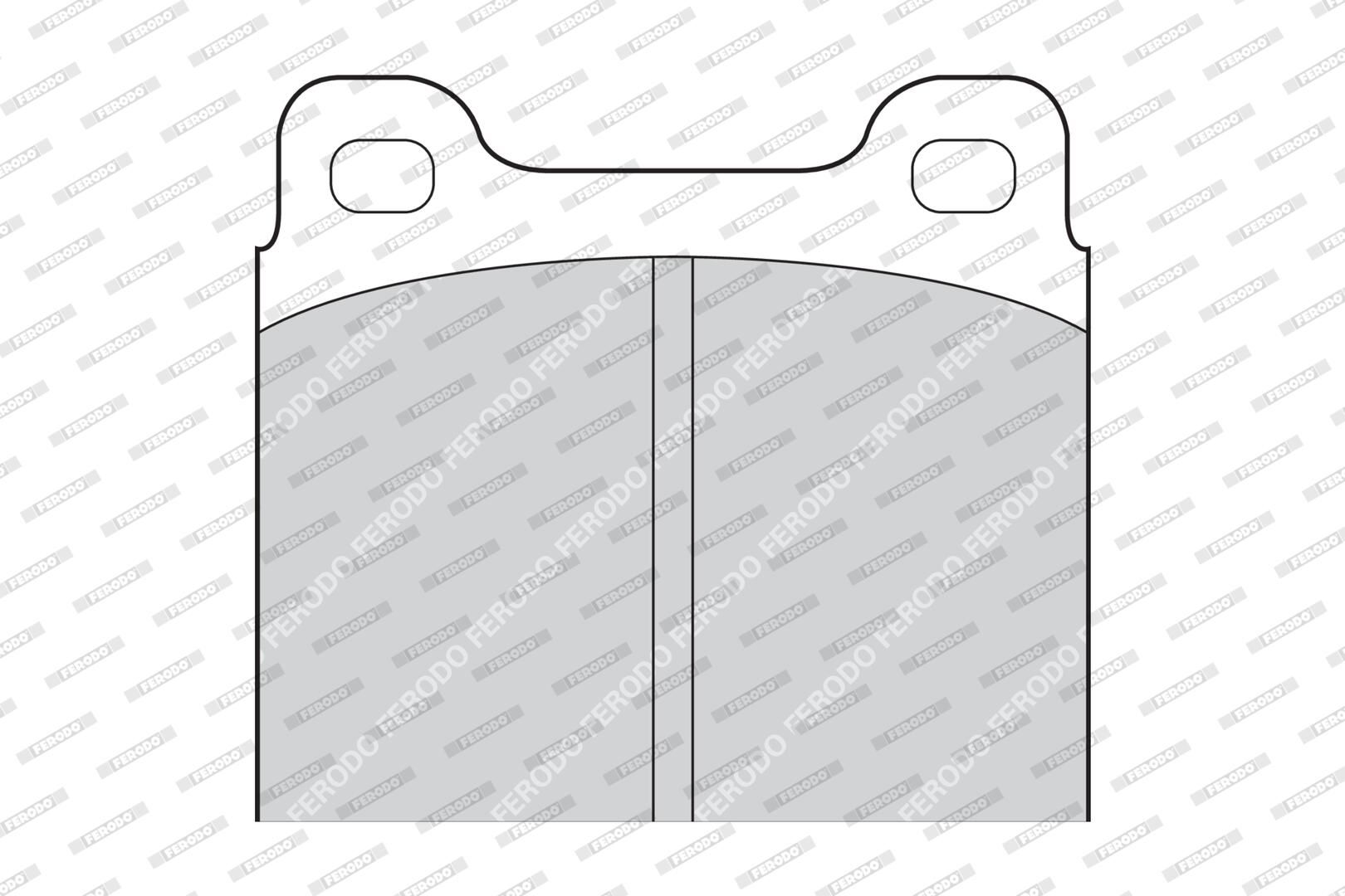 Bremsbelagsatz hinten/vorne , passt zu: MERCEDES 123 (C123), 123 T-MODEL (S123), 123 (W123), /8 (W114), /8 (W115), CABRIOLET (W111, W112), COUPE (W111, W112), HECKFLOSSE (W110) 1.0-6.8 06.59-10.05