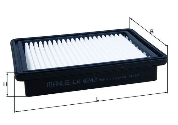 Luftfilter LX4242 “KNECHT 204,5 mm, 155 mm”