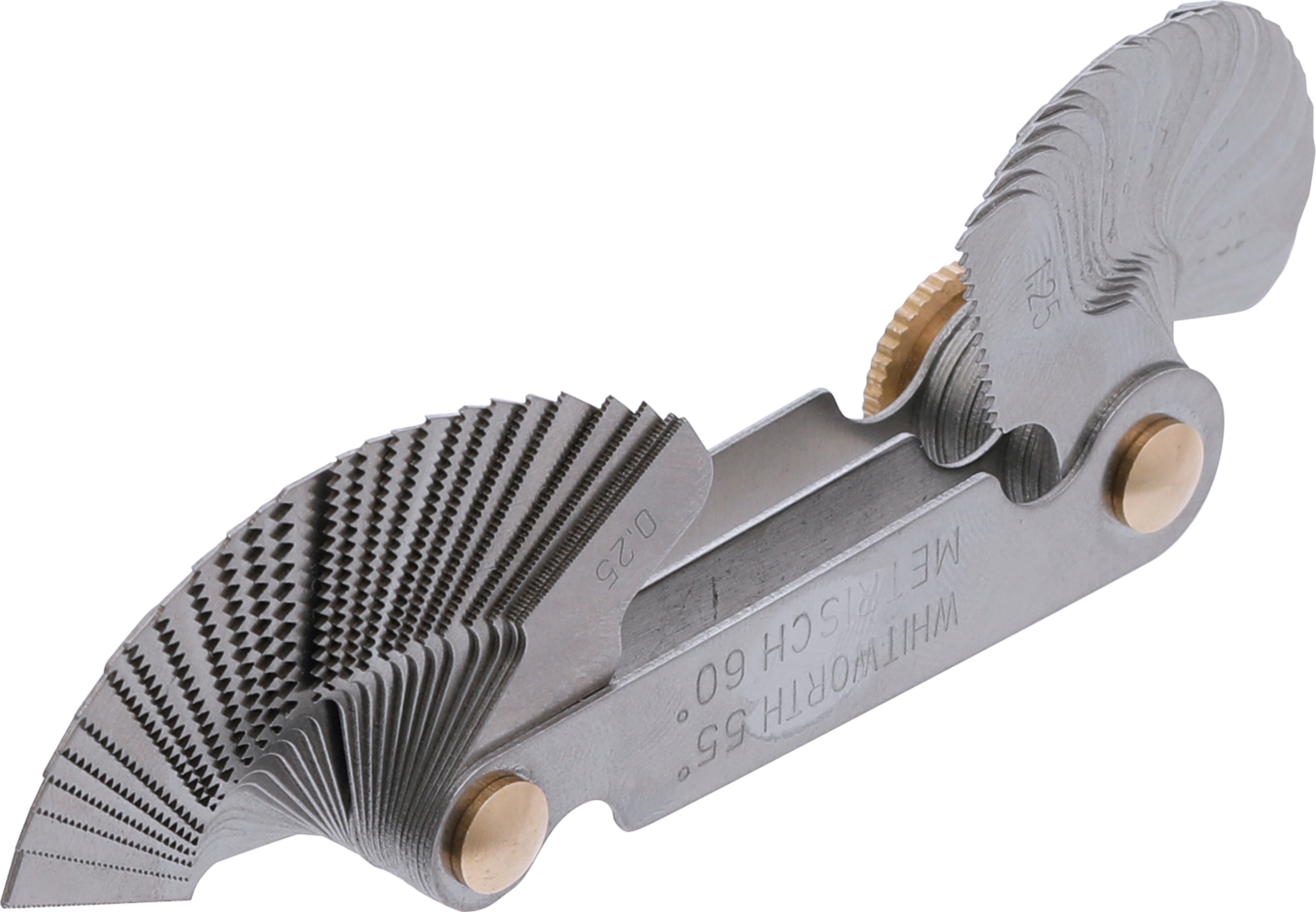 BGS Doppel-Gewindeschablone, 52 Blatt | metrisch 0,25 - 6,0 mm, Whitworth 4G - 62G