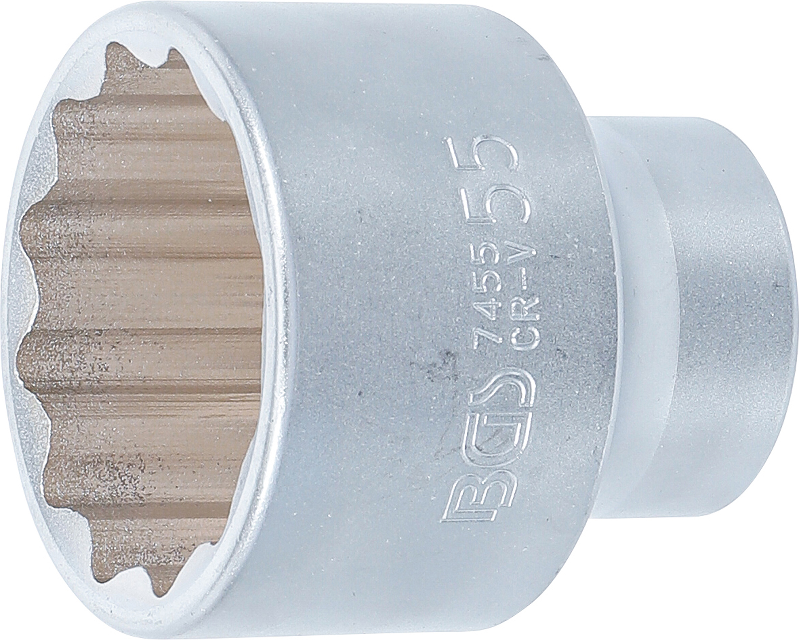 BGS Steckschlüssel-Einsatz Zwölfkant | Antrieb Innenvierkant 20 mm (3/4") | SW 55 mm