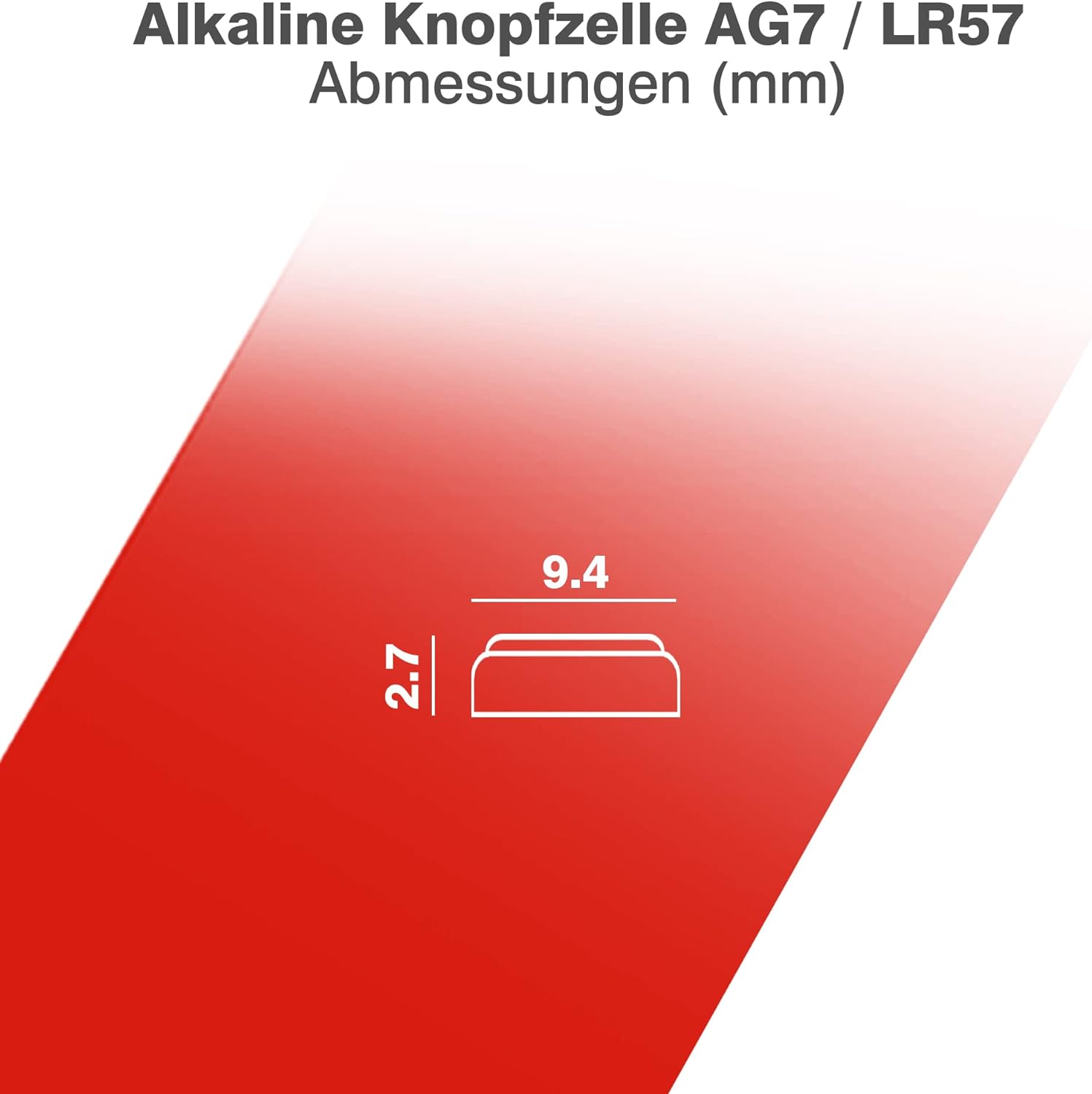 Camelion Alkaline Knopfzelle AG7 / LR57 / LR927 / 395 Batterien 10er Pack