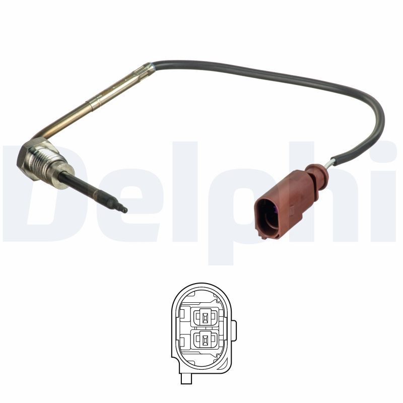 Sensor, Abgastemperatur “DELPHI 180 mm, 2 -polig”