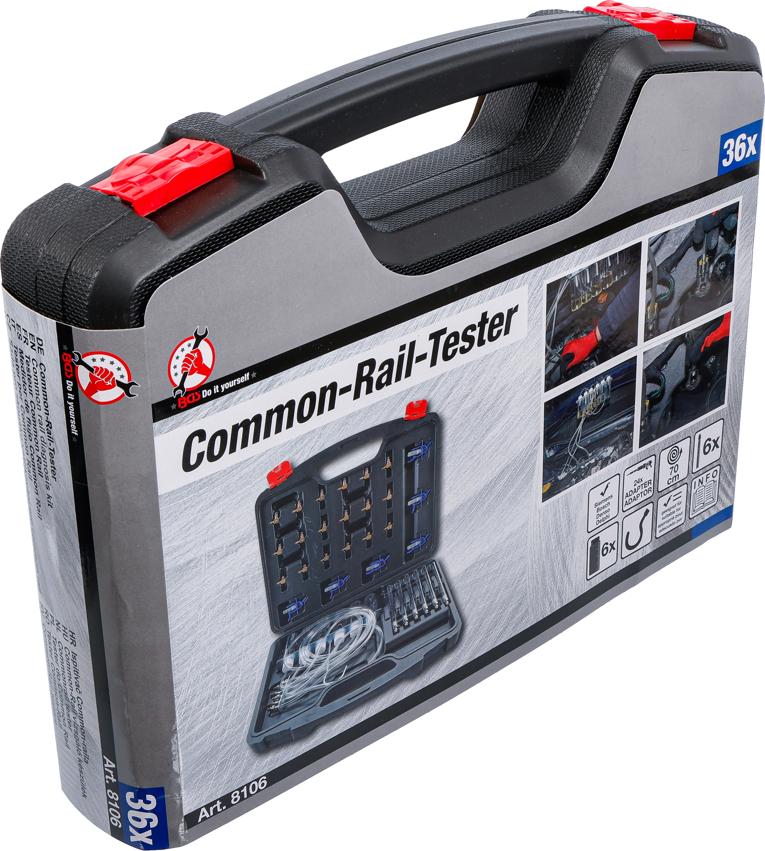 BGS Common-Rail-Tester | mit 24 Adaptern
