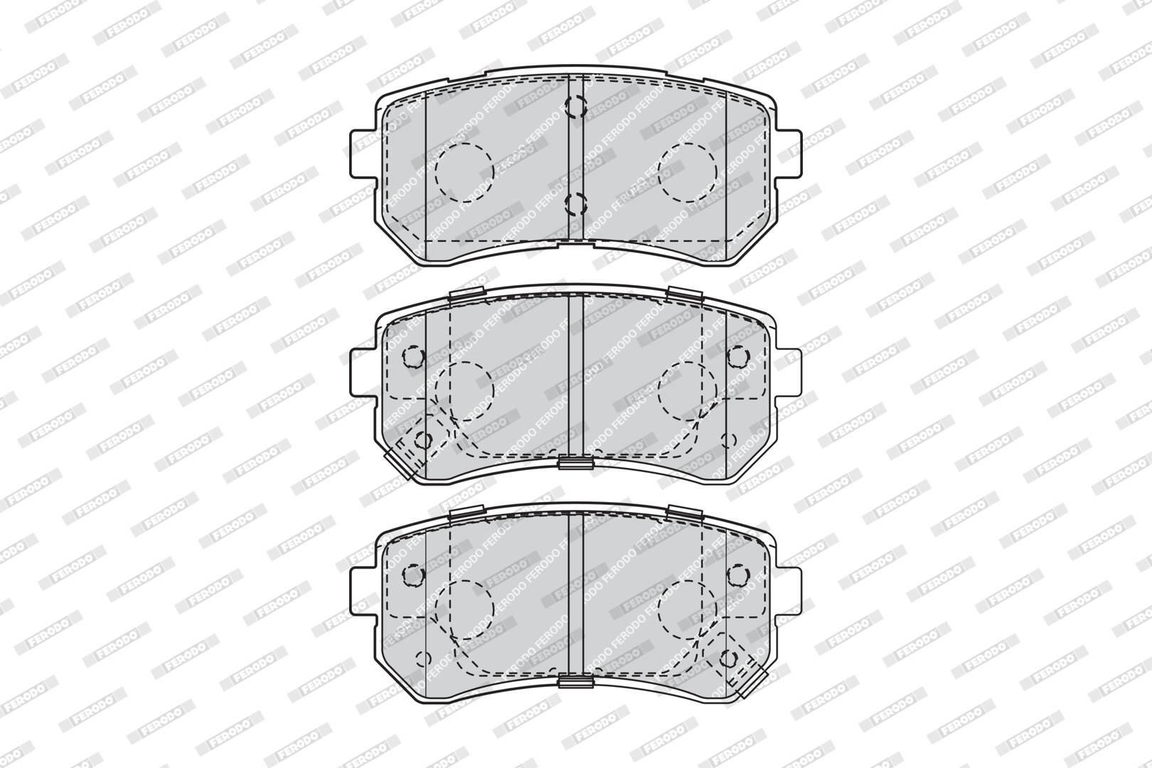 Bremsbelagsatz, Scheibenbremse