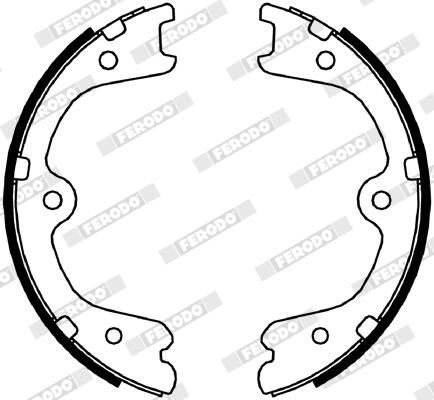 Bremsbackensatz, Feststellbremse