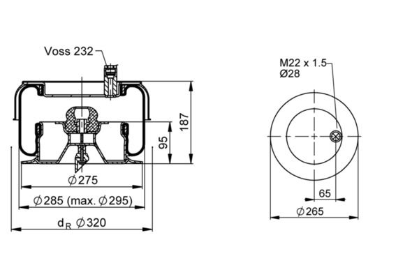 Federbalg, Luftfederung