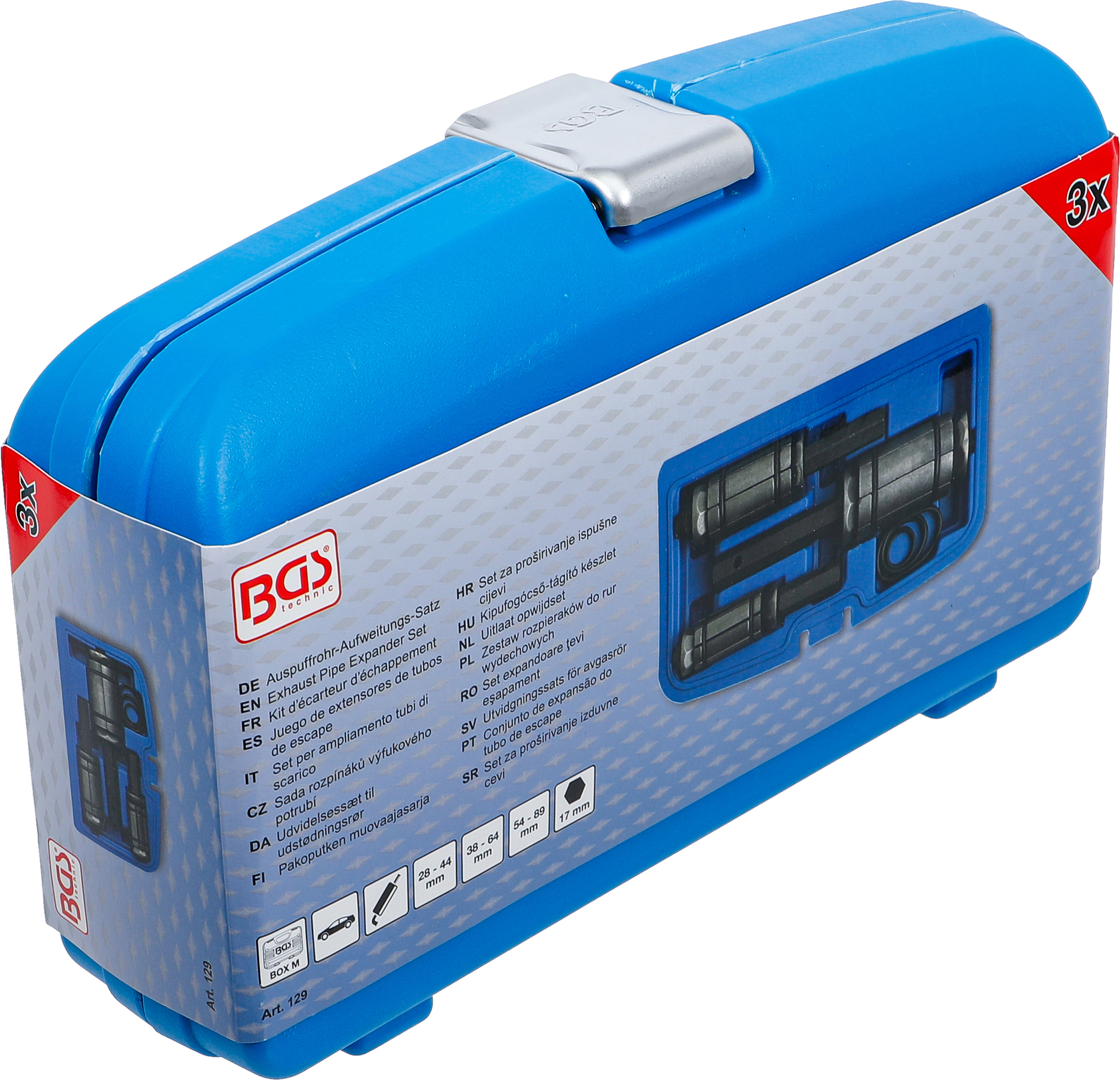 BGS Auspuffrohr-Aufweitungs-Satz | 3-tlg.