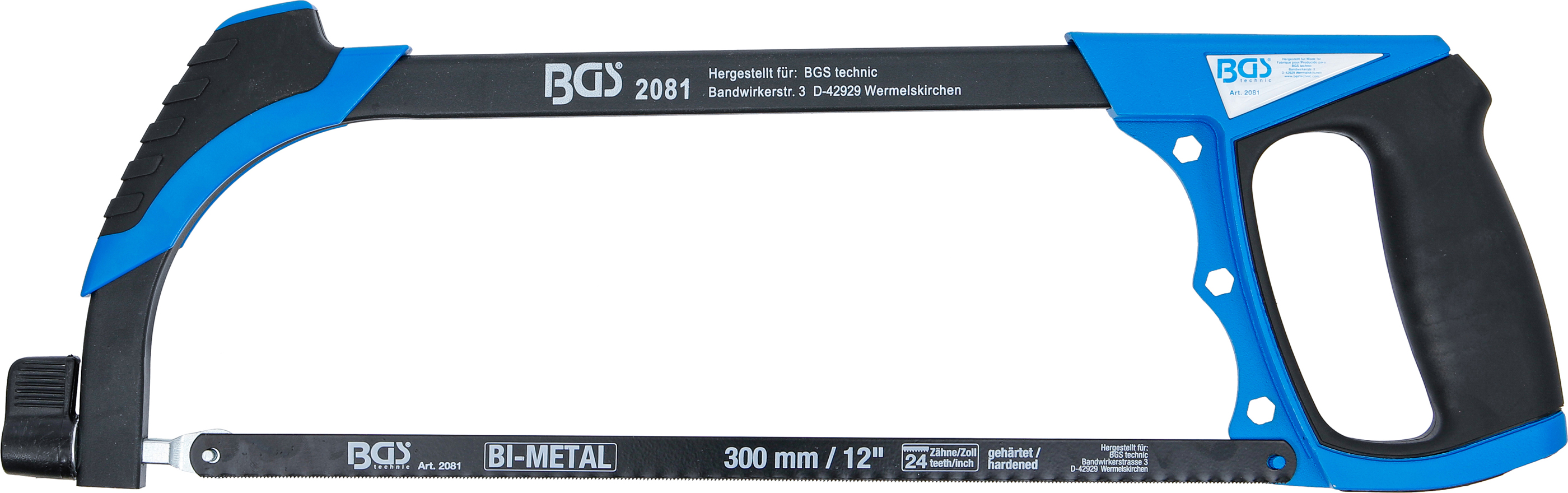 BGS Aluminium-Sägebogen | inkl. HSS-Sägeblatt | 300 mm