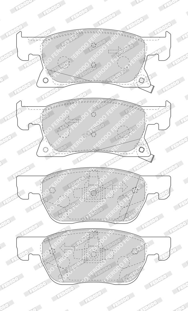 Bremsbelagsatz, Scheibenbremse