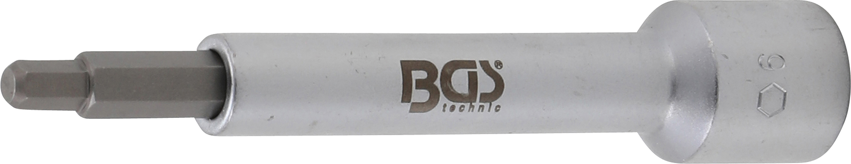 BGS Bit-Einsatz | Antrieb Innenvierkant 12,5 mm (1/2") | Innensechskant 6 mm