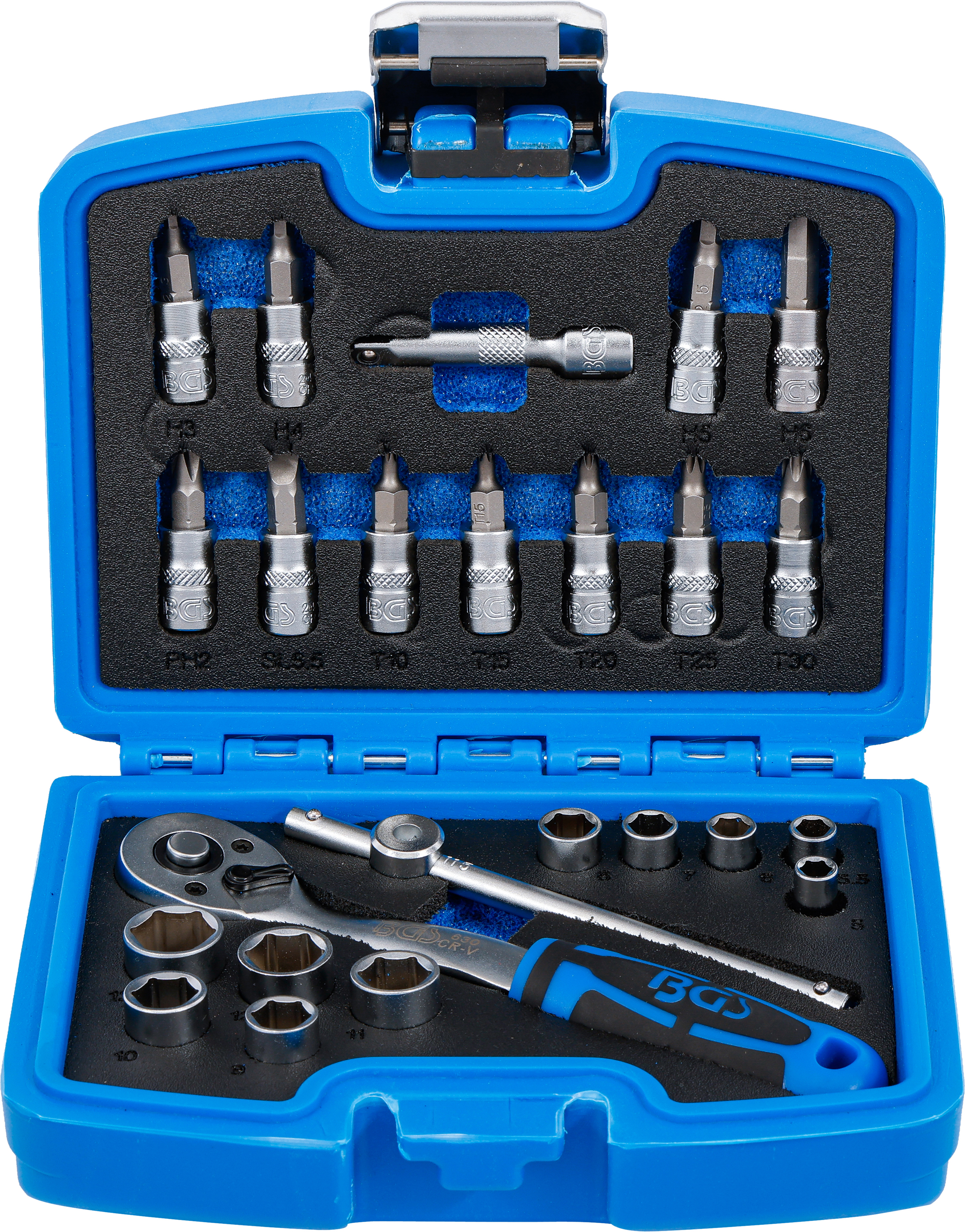 BGS Steckschlüssel-Satz | Antrieb 6,3 mm (1/4") | 24-tlg.