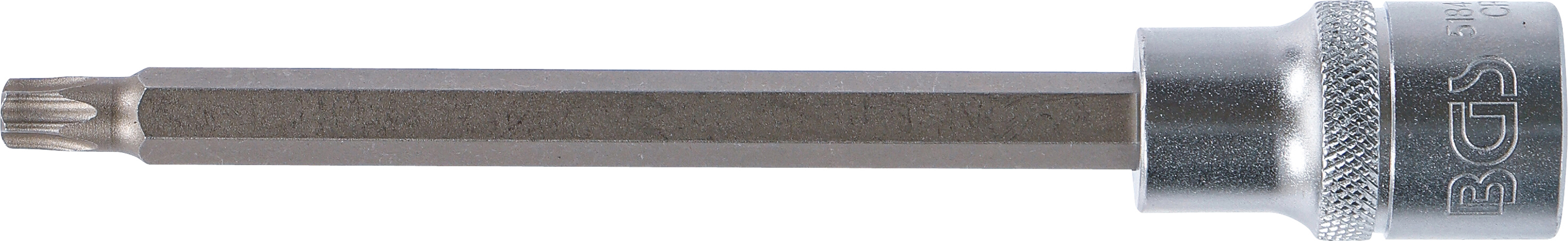 BGS Bit-Einsatz | Länge 140 mm | Antrieb Innenvierkant 12,5 mm (1/2") | T-Profil (für Torx) T40
