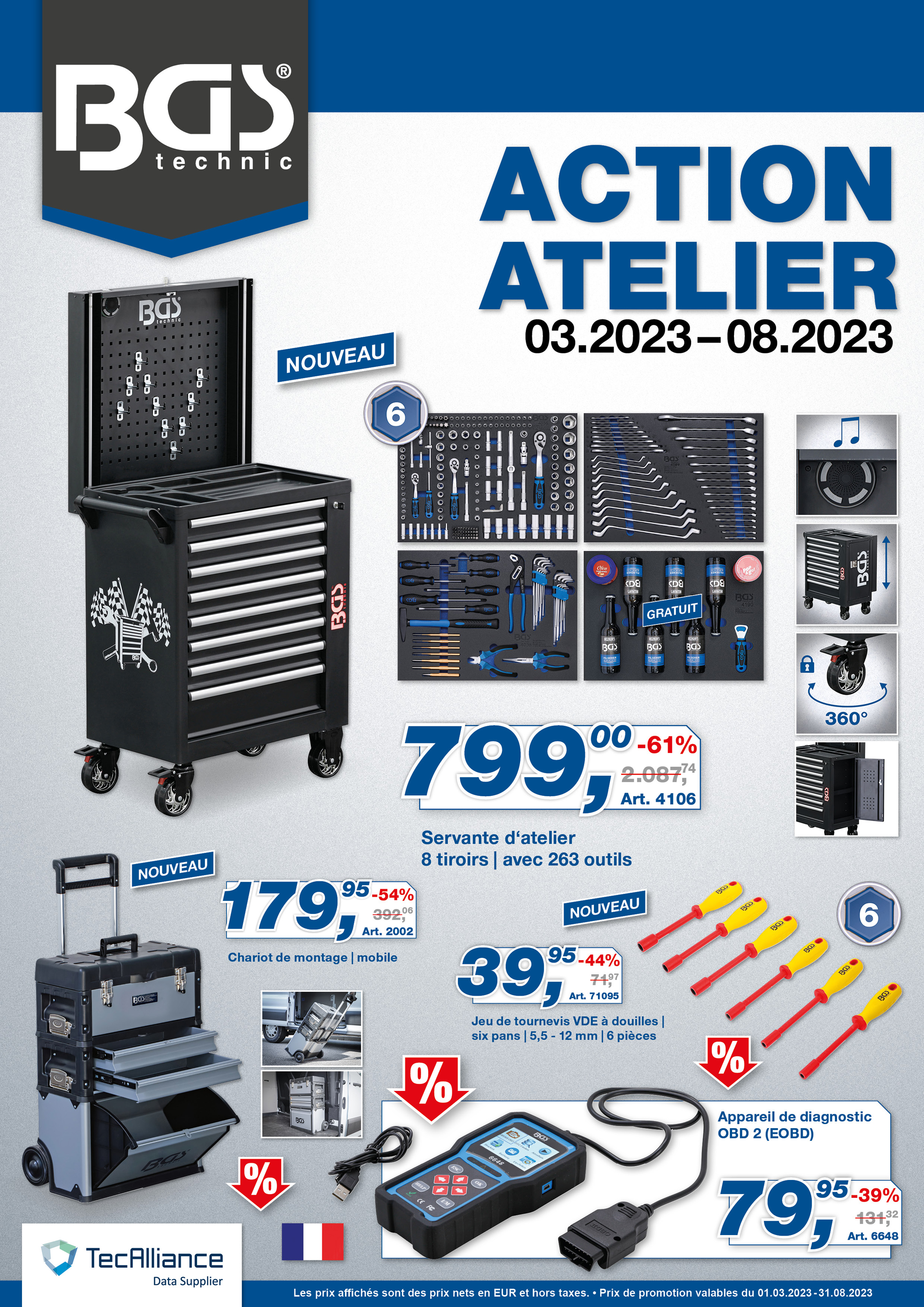 BGS Werkstattaktion 1/2023 französisch (gültig 01.03.2023 - 31.08.2023)