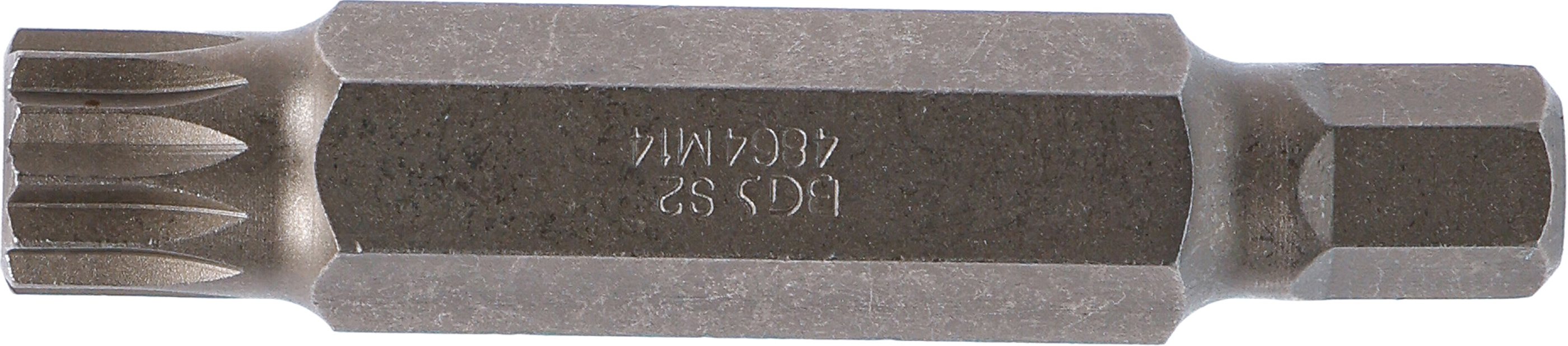 BGS Bit | Länge 75 mm | Antrieb Außensechskant 10 mm (3/8") | Innenvielzahn (für XZN) M14