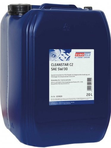 5W-30 Eurolub Cleanstar C2 Motoröl 20 Liter