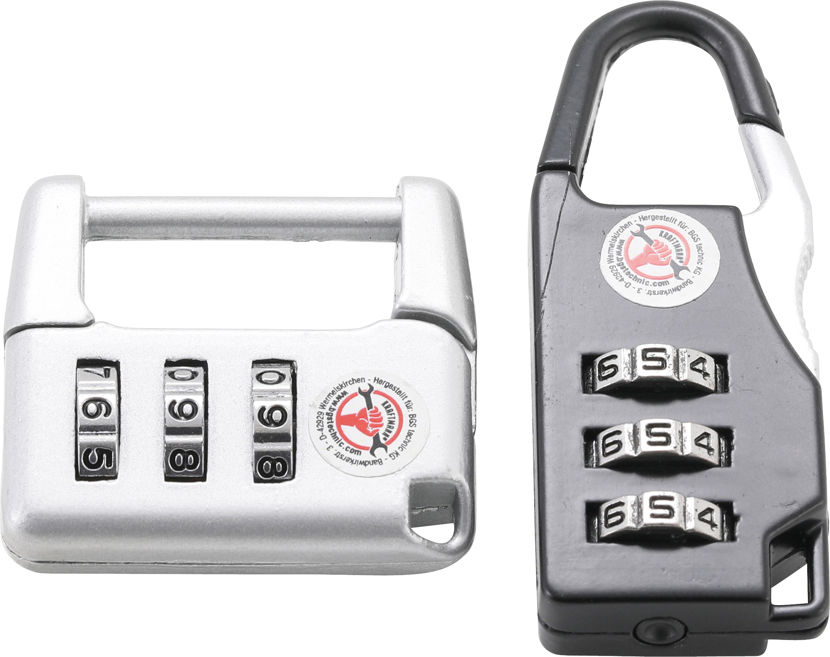 BGS Zahlen-Gepäckschloss-Satz | 2-tlg.