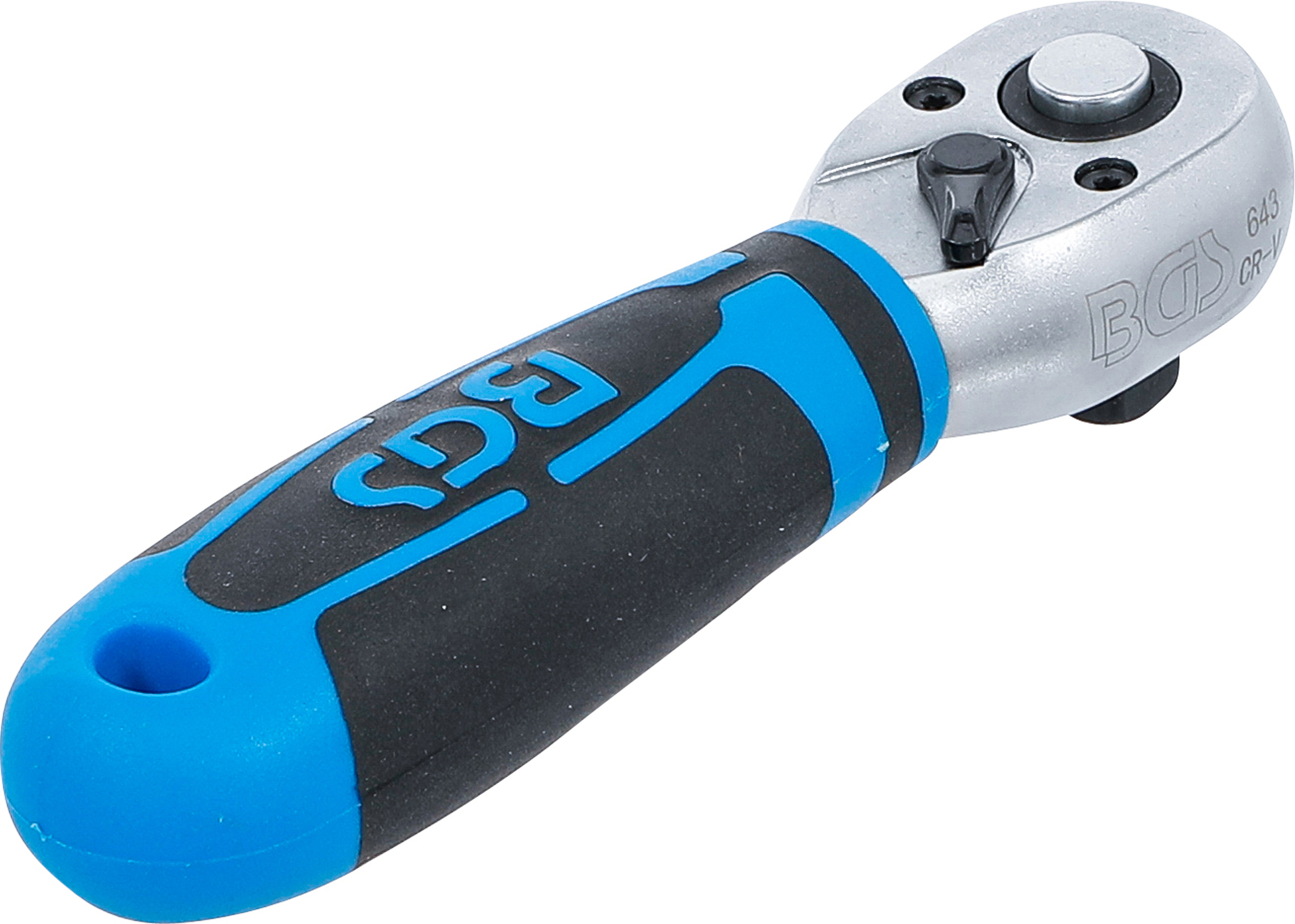 BGS Mini-Umschaltknarre | Abtrieb Außenvierkant 10 mm (3/8")