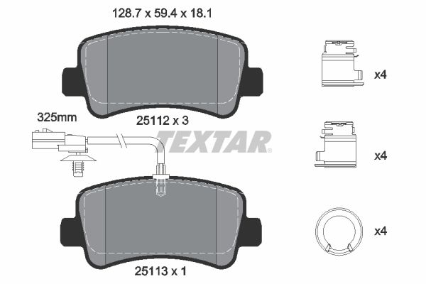 Bremsbelagsatz, Scheibenbremse
