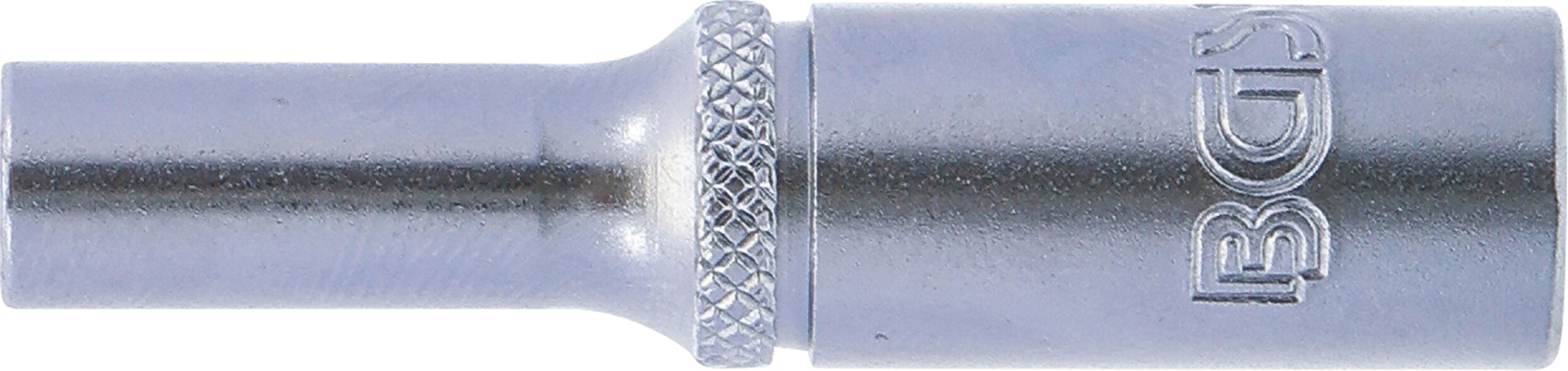 BGS Steckschlüssel-Einsatz Sechskant, tief | Antrieb Innenvierkant 6,3 mm (1/4") | SW 5 mm