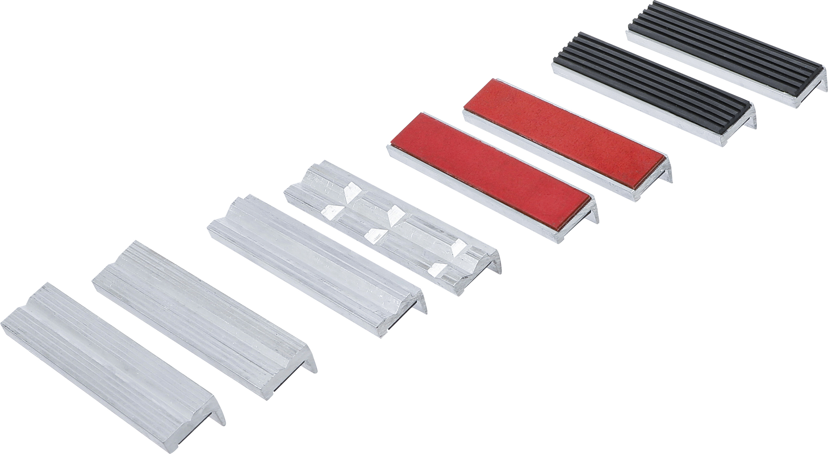BGS Schraubstock-Schutzbacken-Satz | Aluminium | 125 mm | 8-tlg.