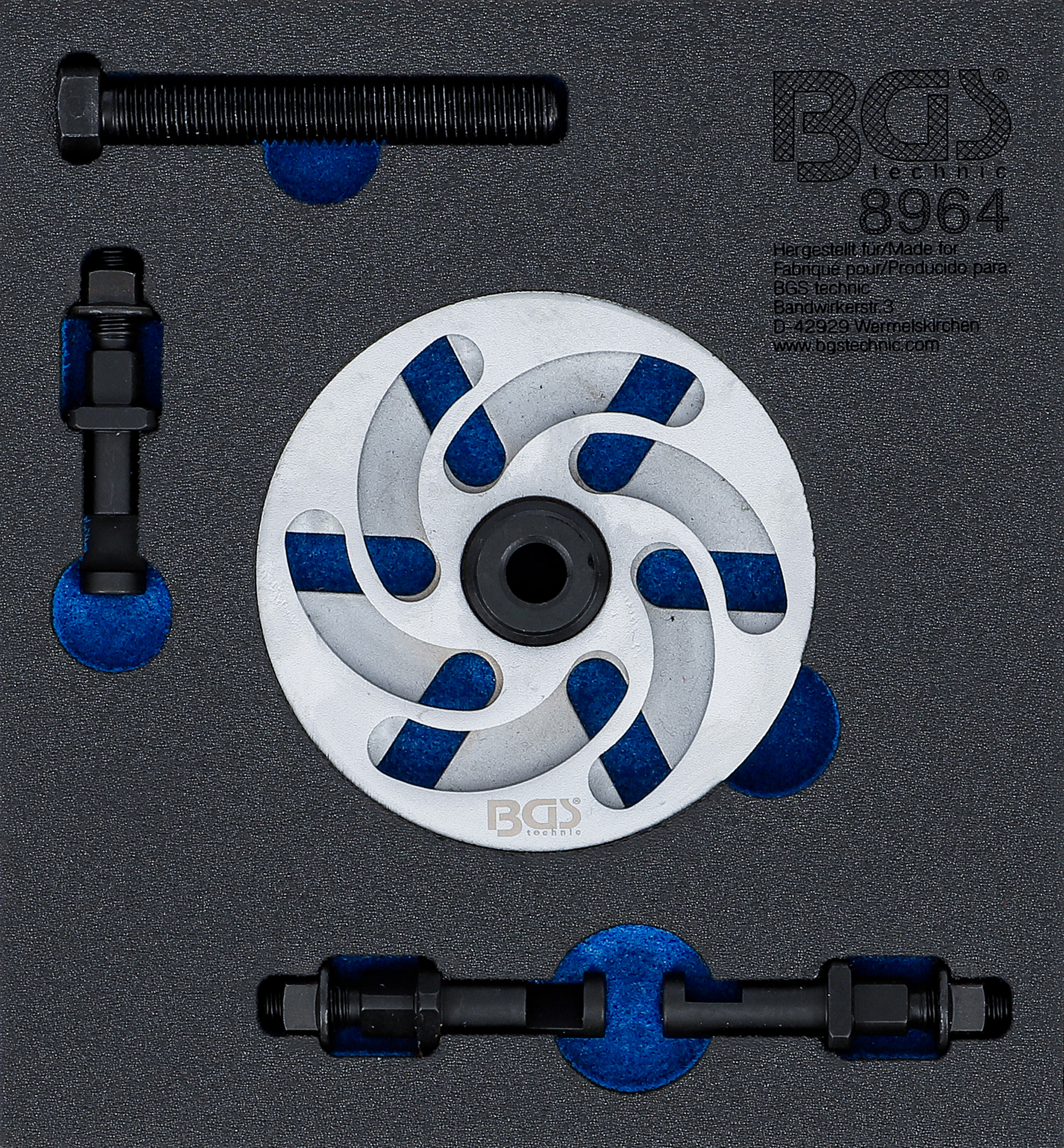 BGS Nockenwellenrad- und Riemenscheiben-Abzieher | 42 - 82 mm