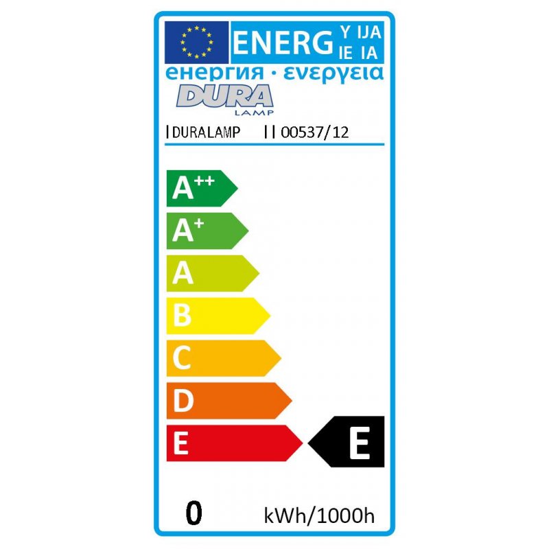 Duralamp Niedrigvolt Glühlampe Glühbirne 60W E27 klar 2700K dimmbar 12V