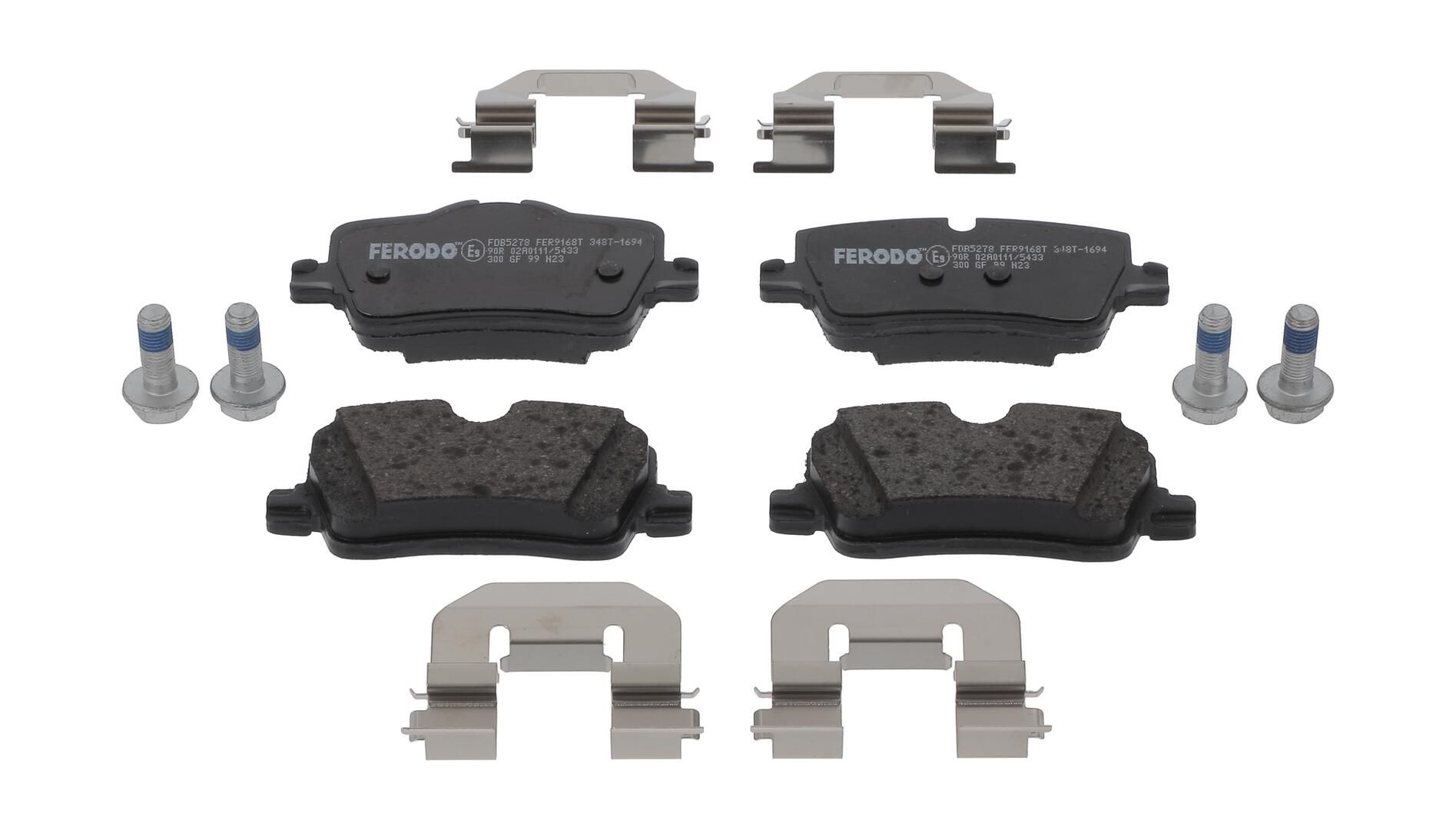 Bremsbelagsatz, Scheibenbremse