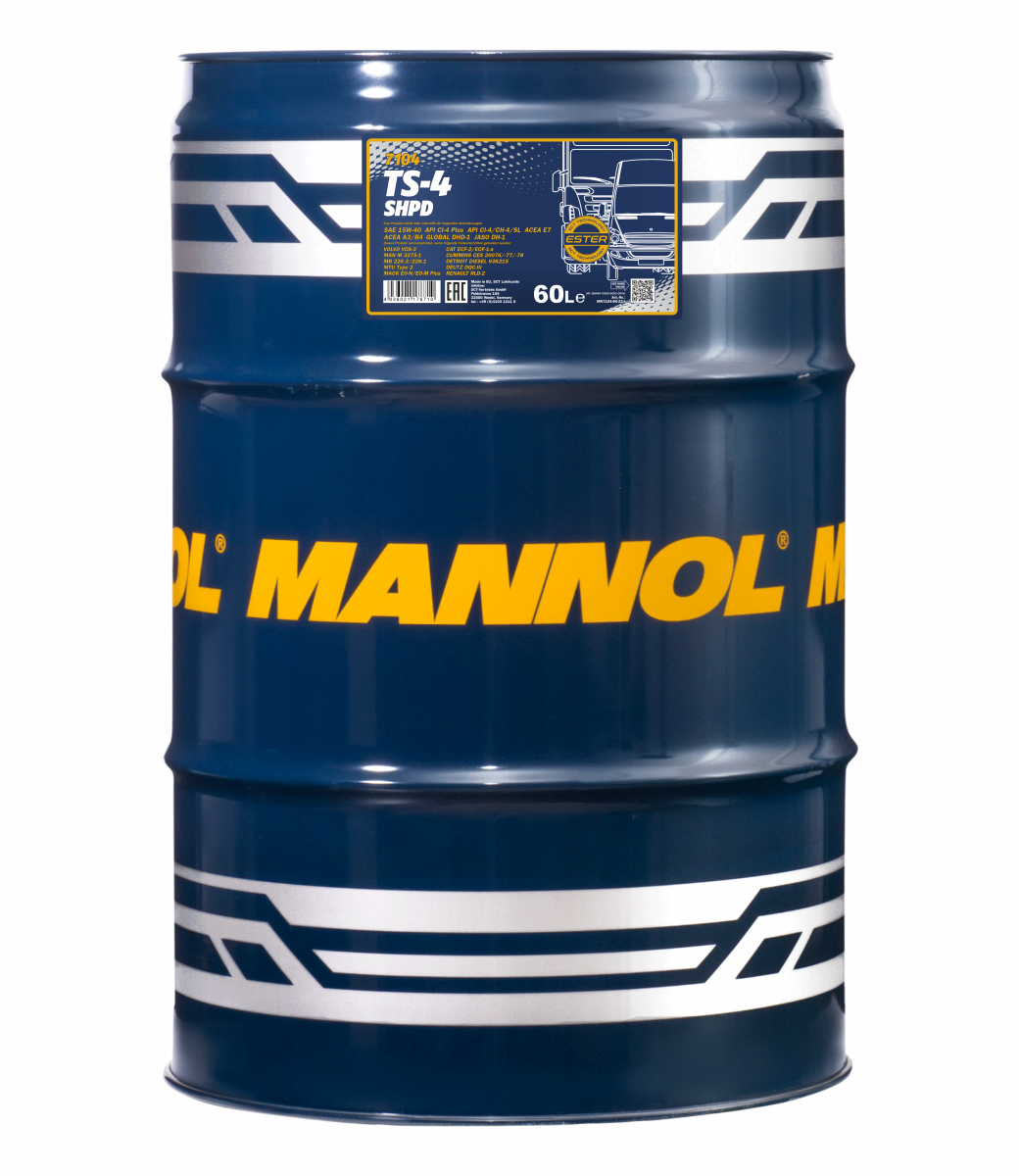 15W-40 Mannol 7104 TS-4 SHPD Extra Motoröl 60 Liter