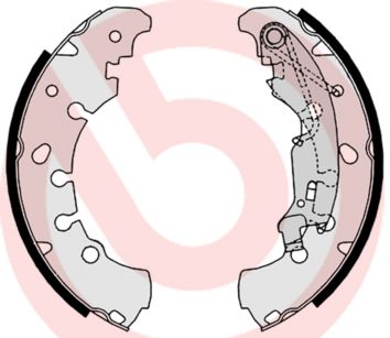Bremsbackensatz S 23 530 “BREMBO 38 mm”