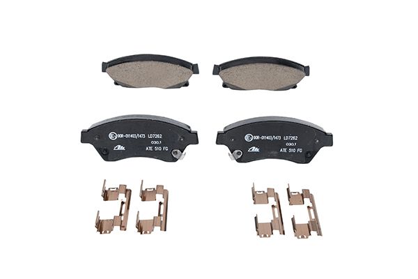 Bremsbelagsatz, Scheibenbremse