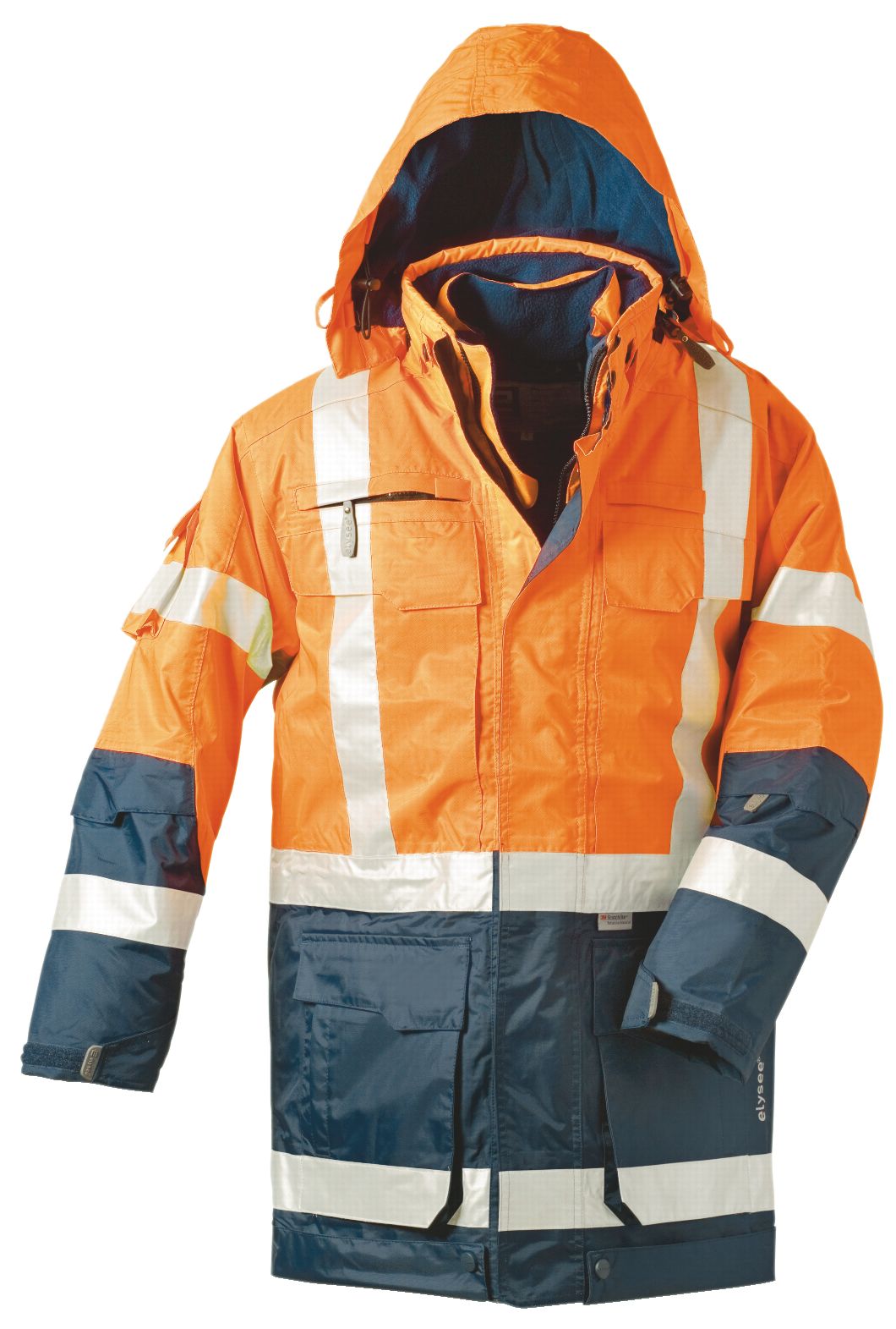 Elysee Warnschutz Parka Wallace Orange Marine