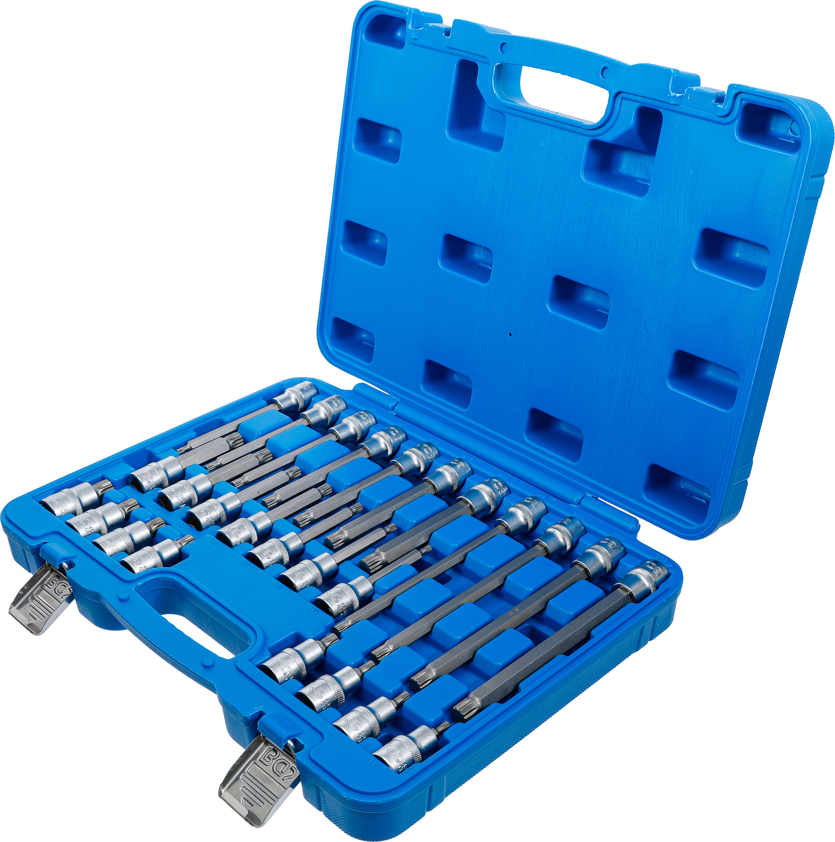 BGS Bit-Einsatz-Satz | Antrieb Innenvierkant 12,5 mm (1/2") | Innenvielzahn (für XZN) | 26-tlg.