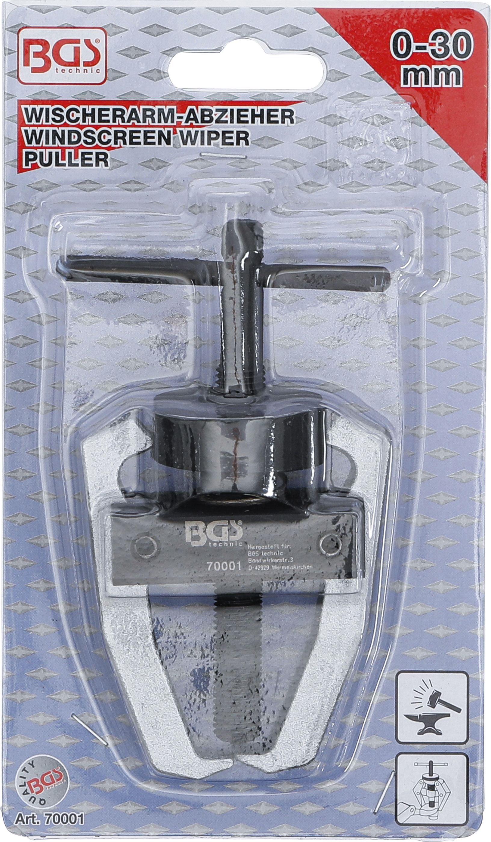 BGS Polklemmen-, Wischerarm-Abzieher, 2-armig