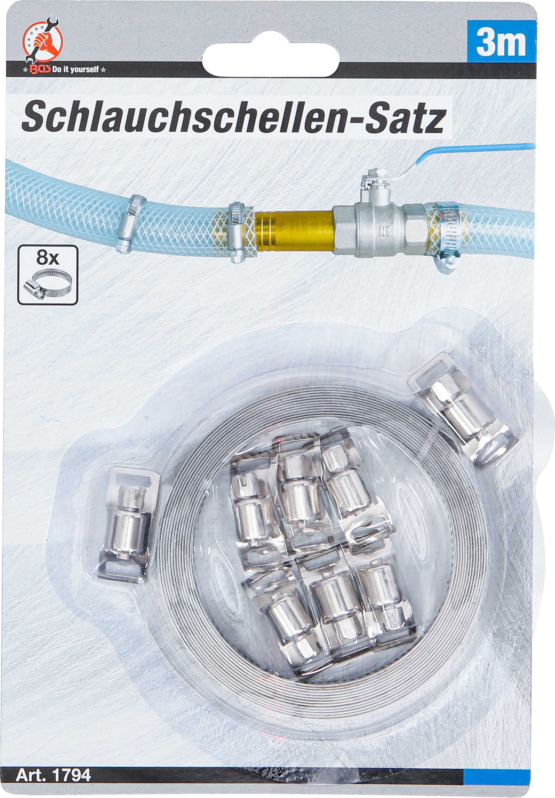 BGS Schlauchschellen-Satz | "Endlos" | 3 m