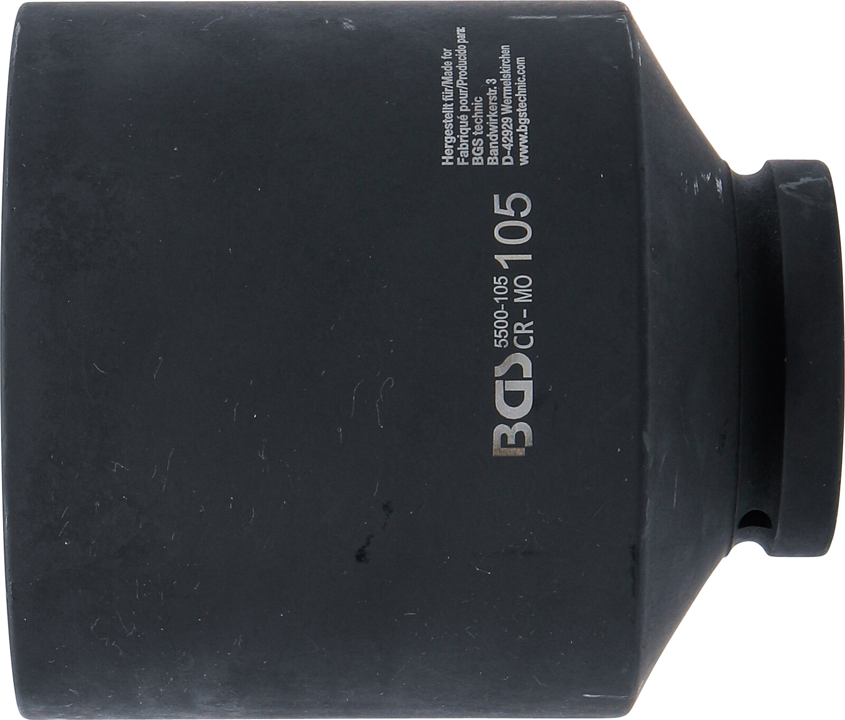 BGS Kraft-Steckschlüssel-Einsatz Sechskant, tief | Antrieb Innenvierkant 25 mm (1") | SW 105 mm