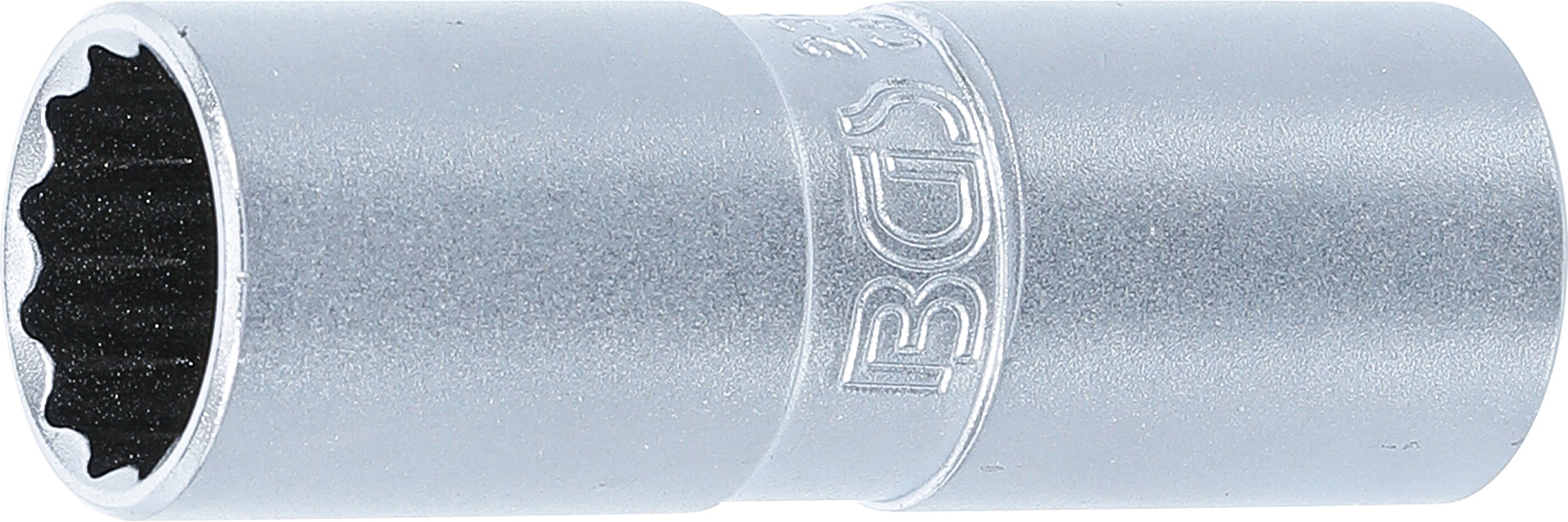 BGS Zündkerzen-Einsatz mit Haltegummi, Zwölfkant | Antrieb Innenvierkant 12,5 mm (1/2") | SW 16 mm