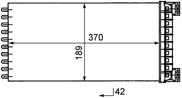 Wärmetauscher, Innenraumheizung AH 50 000P “MAHLE”