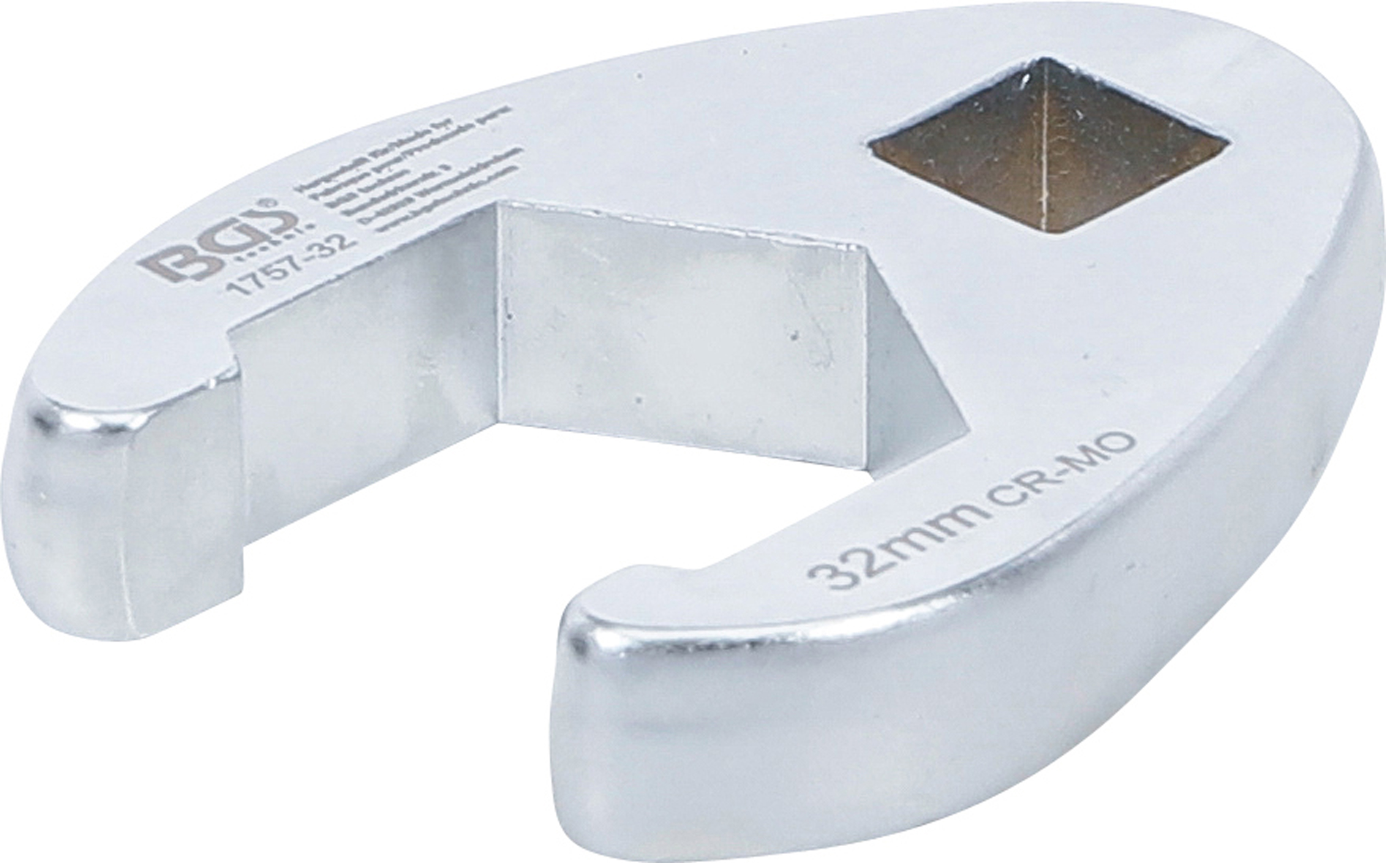 BGS Hahnenfußschlüssel | Antrieb Innenvierkant 12,5 mm (1/2") | SW 32 mm