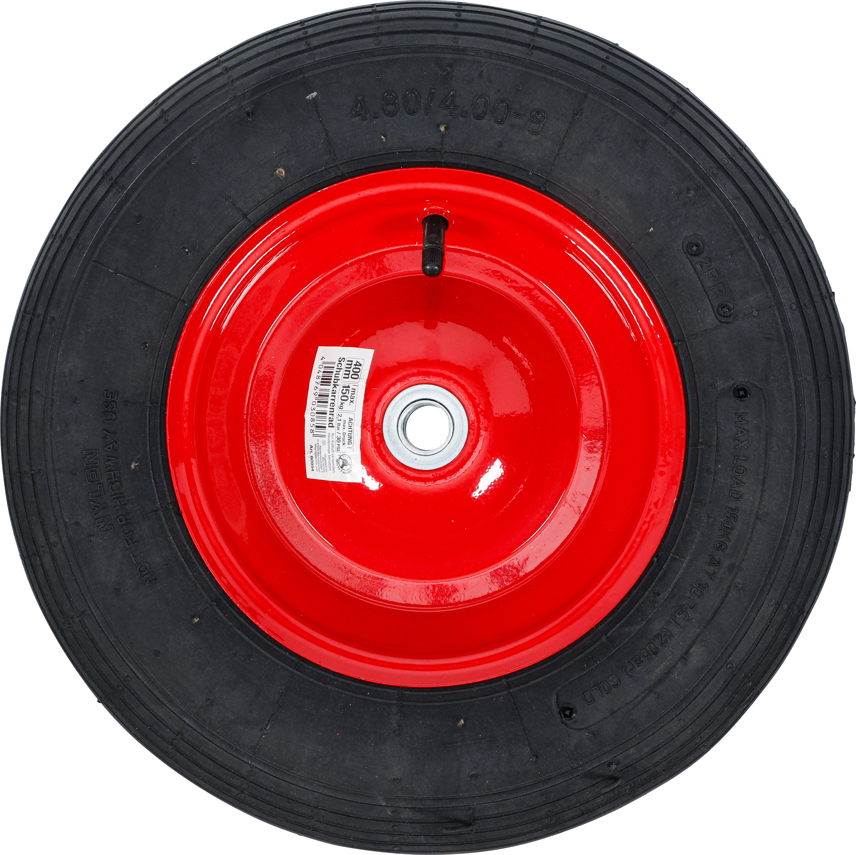 BGS Schubkarrenrad | Luftrad mit Schlauch | 400 mm