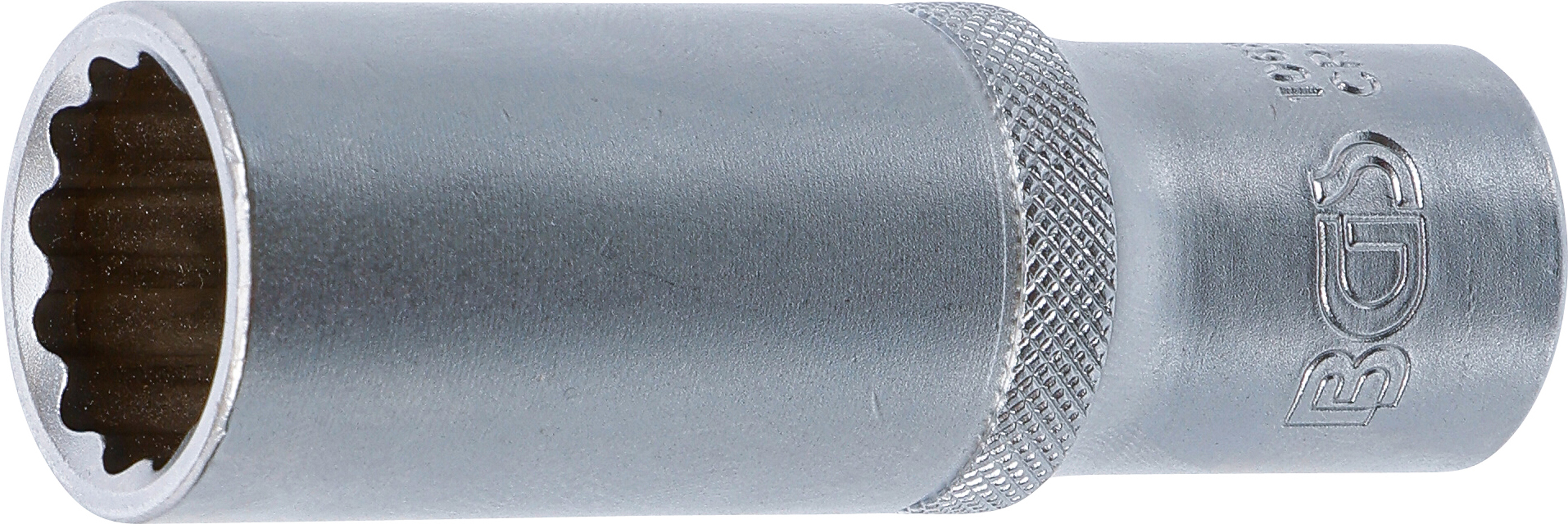 BGS Steckschlüssel-Einsatz Zwölfkant, tief | Antrieb Innenvierkant 12,5 mm (1/2") | SW 18 mm