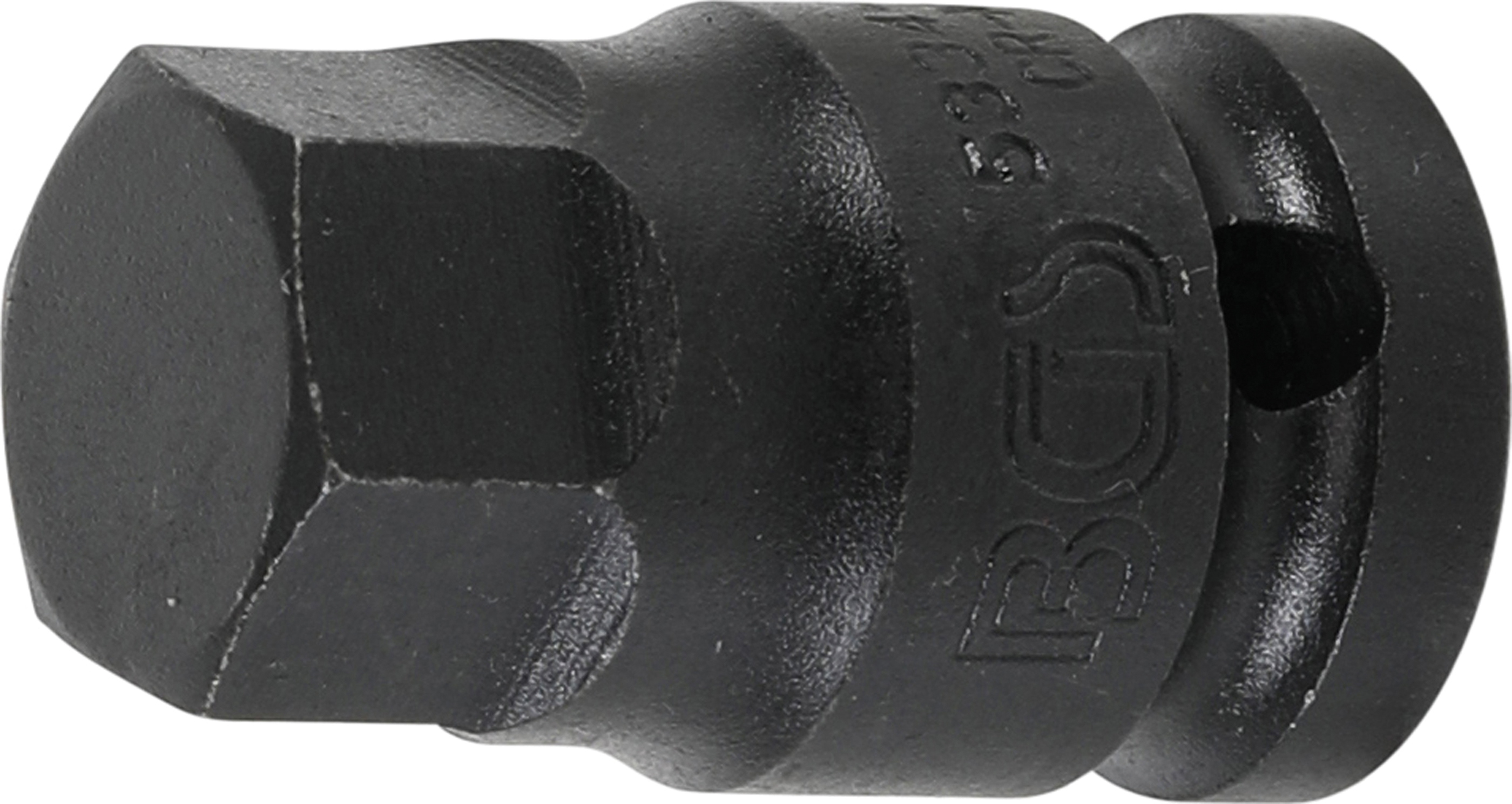 BGS Kraft-Bit-Einsatz | Länge 42 mm | Antrieb Innenvierkant 12,5 mm (1/2") | Innensechskant 19 mm