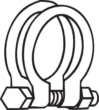 Klemmstück, Abgasanlage