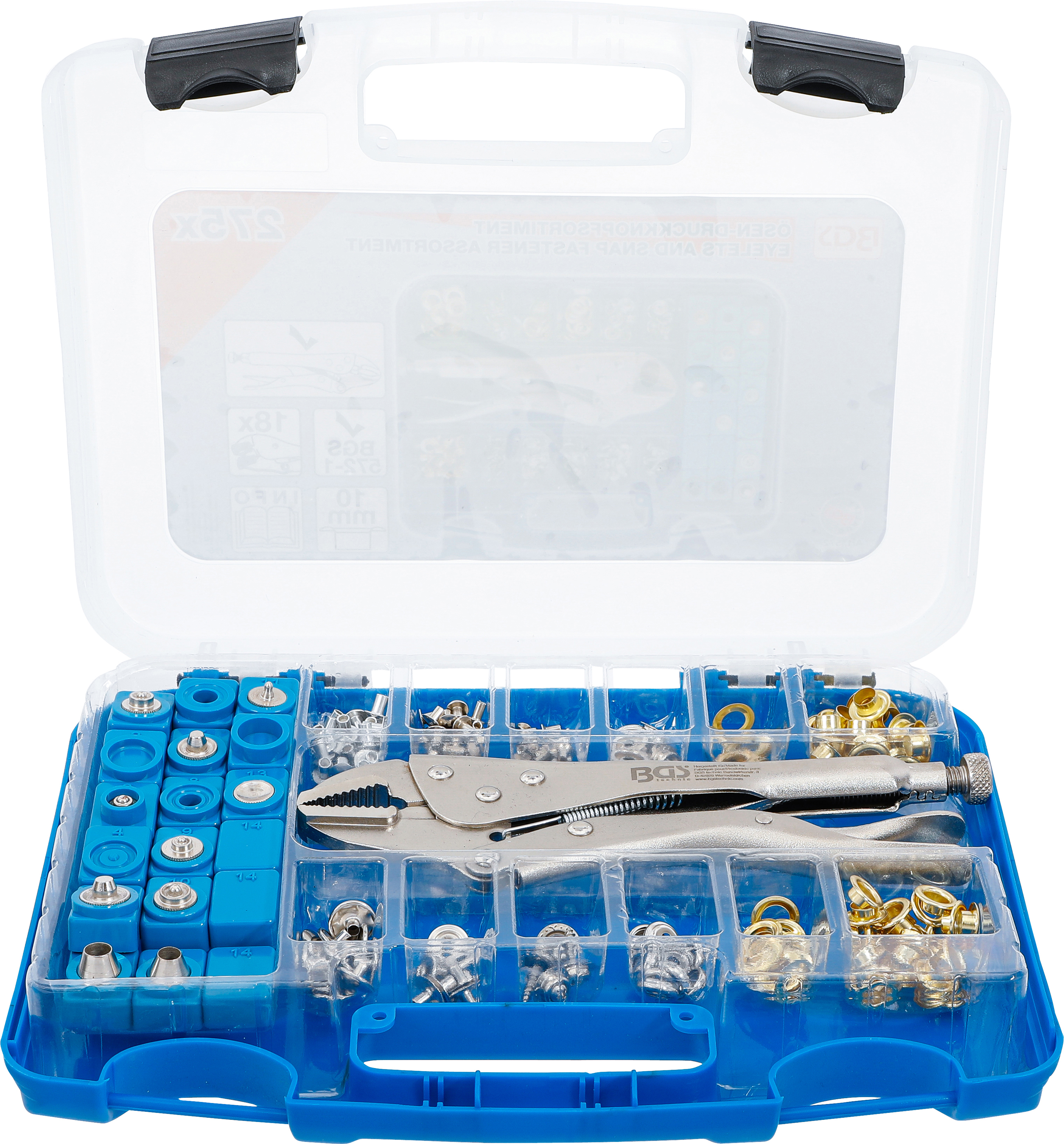 BGS Ösen-Druckknopf-Sortiment | 275-tlg.