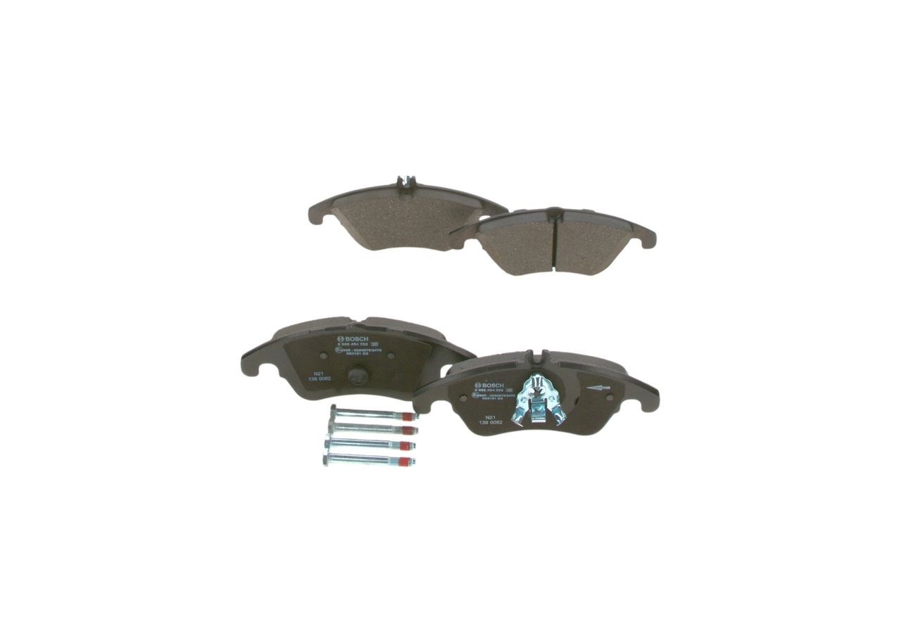 Bremsbelagsatz, Scheibenbremse