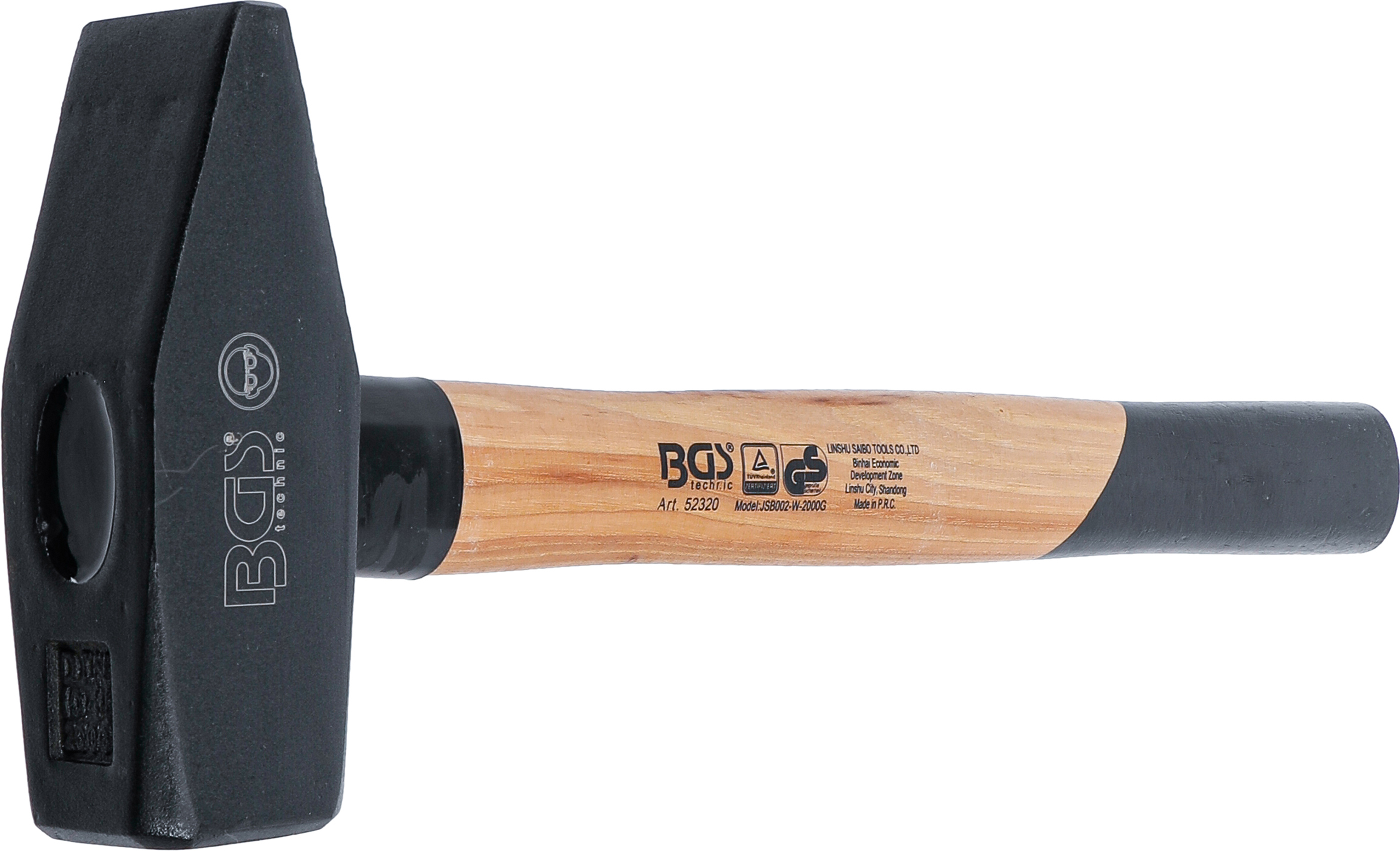 BGS Schlosserhammer | Hickory-Stiel | DIN 1041 | 2000 g