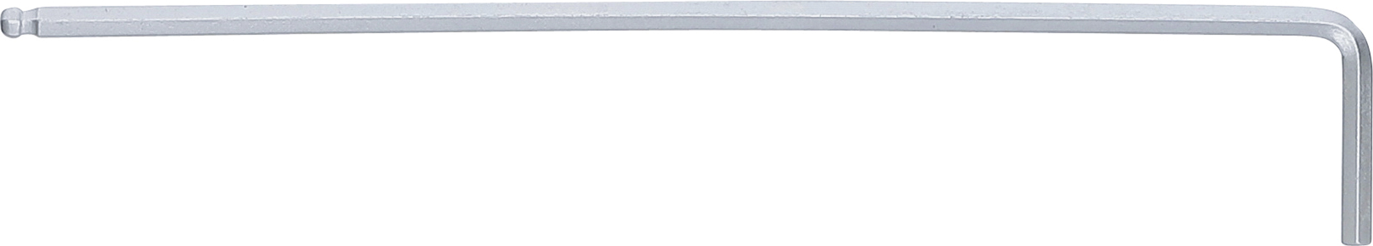 BGS Winkelschlüssel | extra lang | Innensechskant / Innensechskant mit Kugelkopf 3 mm