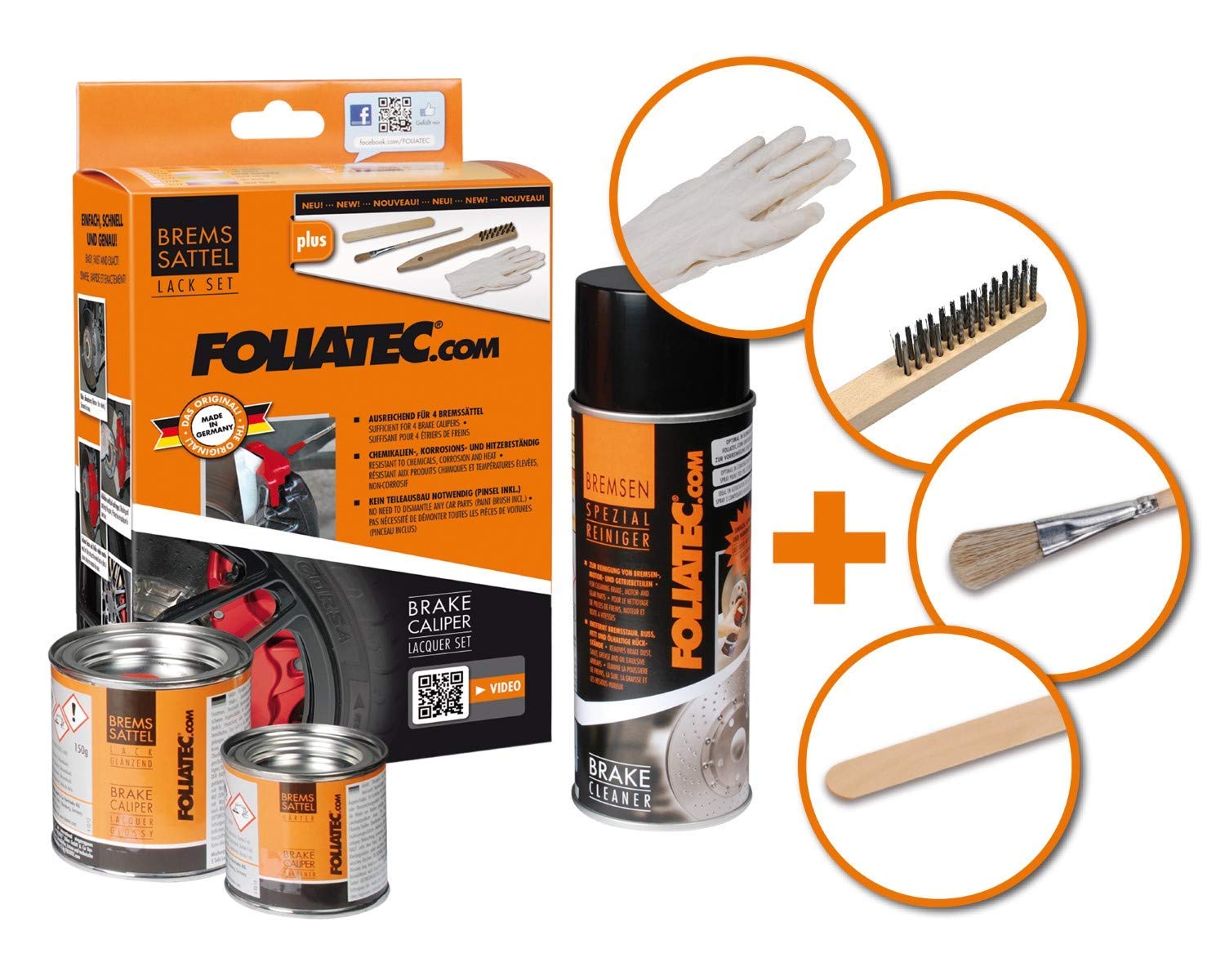 Foliatec Bremssattel Lack Set Carbon Metallic